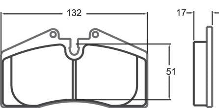 Hawk Performance Front Brake Pads | Porsche 911 / 928 / 944 / 968 (HB141D.650)