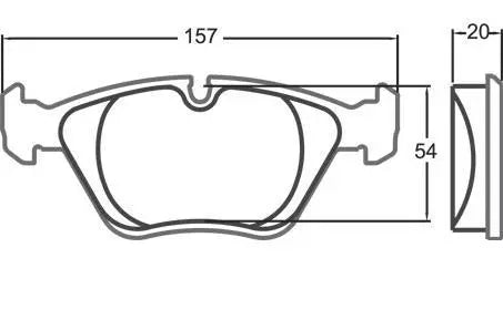 Performance Friction 08 New Compound Brake Pad - BMW E34, E36, E39, E9X