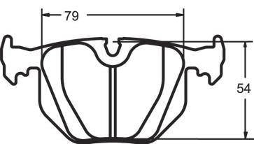 Performance Friction 08 Compound Brake Pad - BMW E46 330, E9X 328, E9X 300, E9X 335