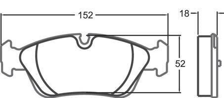 Performance Friction 08 Brake Pad - BMW - E36 3-Series, Z3, Z4