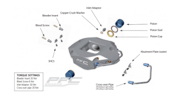 CALIPER REBUILD KIT - BLEED SCREW